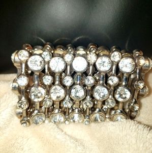 Crystal stud bracelet.